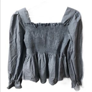 Korean scrunched blouse